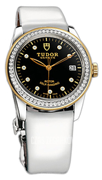 Tudor Glamour Date Czarny/Skóra Ø36 mm 55023-BDIDWPLS