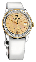Tudor Glamour Date Szampański/Skóra Ø36 mm 55023-CHIDWPLSP