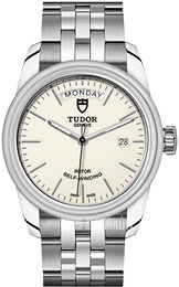 Tudor Glamour Day-Date Biały/Stal Ø39 mm M56000-0181