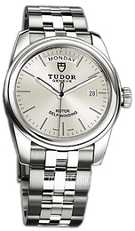 Tudor Glamour Day-Date Srebrny/Stal Ø39 mm 56000-68060-SIDSTL