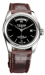 Tudor Glamour Day-Date Czarny/Skóra Ø39 mm 56000-BIDBRNJLS