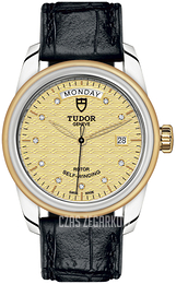 Tudor Glamour Day-Date Żółte złoto/Skóra Ø39 mm M56003-0029