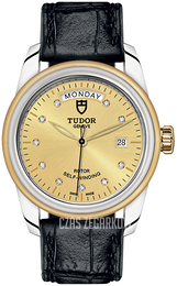 Tudor Glamour Day-Date Żółte złoto/Skóra Ø39 mm M56003-0035