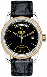Tudor Glamour Date Day Czarny/Skóra Ø39 mm M56003-0040