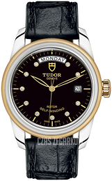 Tudor Glamour Day-Date Czarny/Skóra Ø39 mm M56003-0045