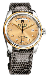Tudor Glamour Day-Date Szampański/Skóra Ø39 mm 56003-CHDIDGLZS