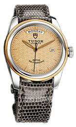 Tudor Glamour Day-Date Szampański/Skóra Ø39 mm 56003-CHIDGLZSP