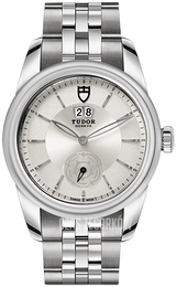 Tudor Glamour Double Date Srebrny/Stal Ø42 mm 57000-0004