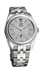 Tudor Glamour Double Date Srebrny/Stal Ø42 mm 57000-68070-SIDST