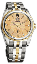 Tudor Glamour Double Date Szampański/18 karatowe żółte złoto Ø42 mm 57003-68073-CHDIDGLD