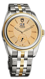 Tudor Glamour Double Date Szampański/18 karatowe żółte złoto Ø42 mm 57003-68073-CHIDGLD