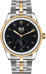 Tudor Glamour Double Date Czarny/Stal w odcieniu złota Ø42 mm M57103-0002