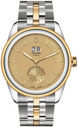 Tudor Glamour Double Date Żółte złoto/Stal w odcieniu złota Ø42 mm M57103-0003