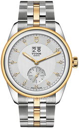 Tudor Glamour Double Date Srebrny/Stal w odcieniu złota Ø42 mm M57103-0005