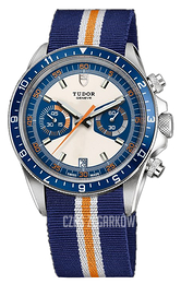 Tudor Heritage Chrono Blue Niebieski/Tkanina Ø42 mm 70330B-BLFS