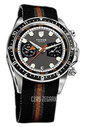 Tudor Heritage Chrono Szary/Tkanina Ø42 mm 70330N-GRIDBFSP