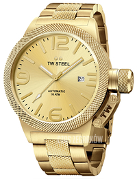 TW Steel Canteen Żółte złoto/Stal w odcieniu złota Ø45 mm CB105