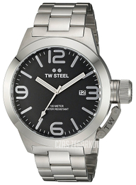 TW Steel Canteen Czarny/Stal Ø50 mm CB2
