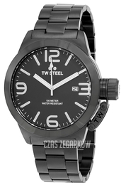 TW Steel Canteen Czarny/Stal Ø50 mm CB212