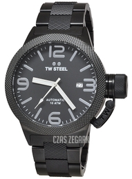 TW Steel Canteen Czarny/Stal Ø45 mm CB215