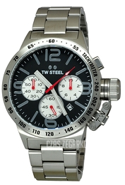 TW Steel Canteen Czarny/Stal Ø45 mm CB3