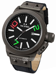 TW Steel Ceo Canteen Automatic Dario Franchitti Czarny/Skóra Ø50 mm CE1200