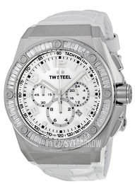 TW Steel Chronograph Biały/Skóra Ø44 mm CE4015
