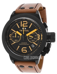 TW Steel Canteen Czarny/Skóra Ø50 mm CS44