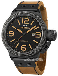 TW Steel Canteen Czarny/Skóra Ø45 mm CS45