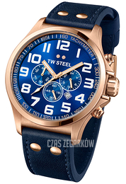 TW Steel F1 Pilot Niebieski/Skóra Ø45 mm TW406