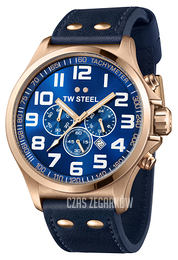 TW Steel F1 Pilot Niebieski/Skóra Ø48 mm TW407