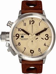 U-Boat Flightdeck Brązowy/Skóra Ø50 mm 6118