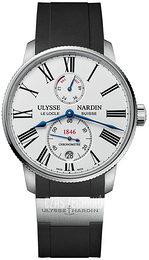 Ulysse Nardin Marine Torpilleur Biały/Guma Ø42 mm 1183-310-3-40