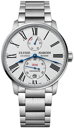 Ulysse Nardin Marine Collection Biały/Stal Ø42 mm 1183-310-7M-40