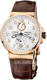 Ulysse Nardin Marine Collection Chronometer Manufacture Srebrny/Skóra Ø43 mm 1186-126-61