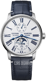 Ulysse Nardin Torpilleur Biały/Skóra Ø42 mm 1193-310LE-0A-175-1A