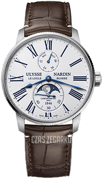 Ulysse Nardin Torpilleur Biały/Skóra Ø42 mm 1193-310LE-0A-175-1B