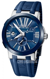 Ulysse Nardin Dual Time Niebieski/Guma Ø43 mm 243-00-3-43