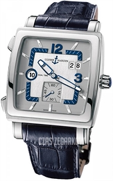 Ulysse Nardin Dual Time Srebrny/Skóra Ø42 mm 243-92-601