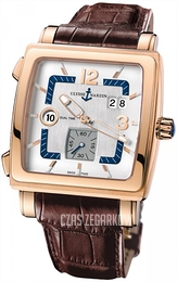 Ulysse Nardin Dual Time Srebrny/Skóra Ø42 mm 246-92-600