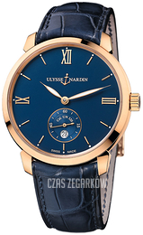 Ulysse Nardin Classico Niebieski/Skóra Ø40 mm 3206-136-2-33