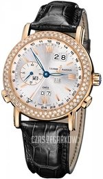 Ulysse Nardin Complicated Srebrny/Skóra Ø38.5 mm 326-28