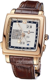 Ulysse Nardin Perpetual Calendar Quadrato Srebrny/Skóra Ø42 mm 326-90-61