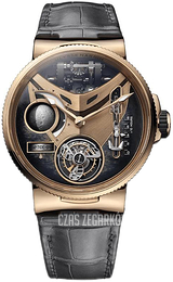 Ulysse Nardin Marine Mega Yacht Czarny/Skóra Ø44 mm 6312-305