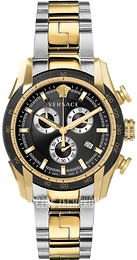 Versace V Ray Czarny/Stal Ø44 mm VE2I00421