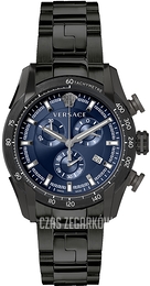 Versace V Ray Niebieski/Stal Ø44 mm VE2I00521