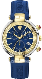 Versace Revive Niebieski/Skóra Ø41 mm VE2M00221