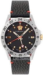 Versace Sport Tech Czarny/Skóra Ø45 mm VE2W00122