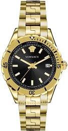 Versace Hellenyium Czarny/Stal w odcieniu złota Ø42 mm VE3A00820