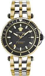 Versace V Race Czarny/Stal Ø46 mm VEAK00518